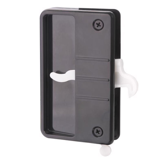 Ace Black Plastic Sliding Door Latch 1 pc