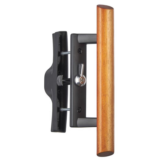 Ace Black/Brown Zinc Sliding Door Latch 1 pc