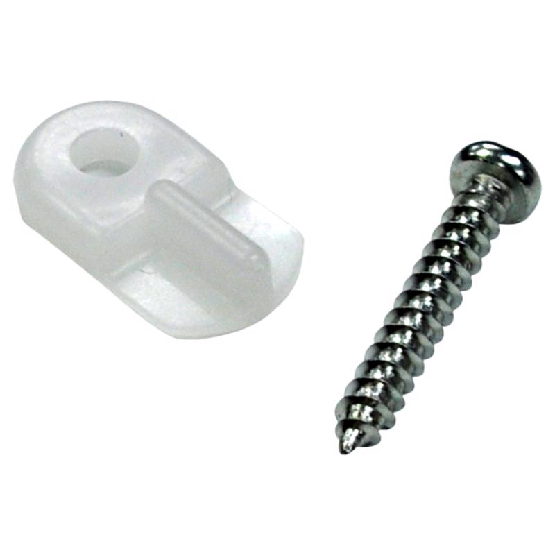 Phifer Wire Turn Button Clear Plastic Screen/Storm Door Clip 8 pk