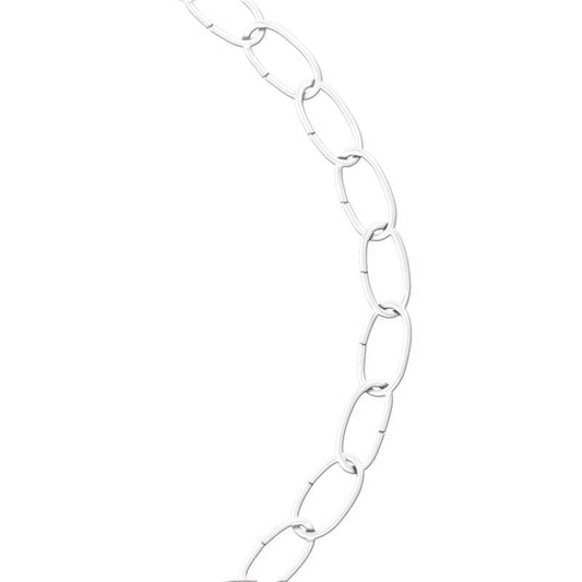 Koch Industries #10 Zinc Plated White Steel Decorative Chain 0.1875 in. D 122 in.