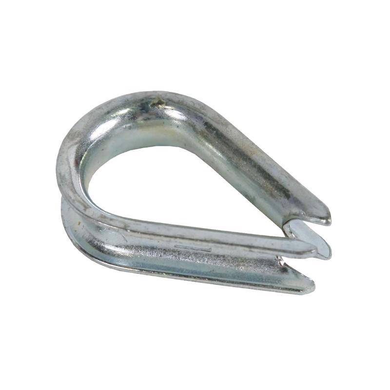 Koch Industries Zinc-Plated Galvanized Steel 1/8 in. D Wire Rope Clips and Thimble