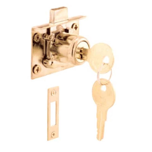 Ace Bright Brass Gold Steel Cabinet/Drawer Lock