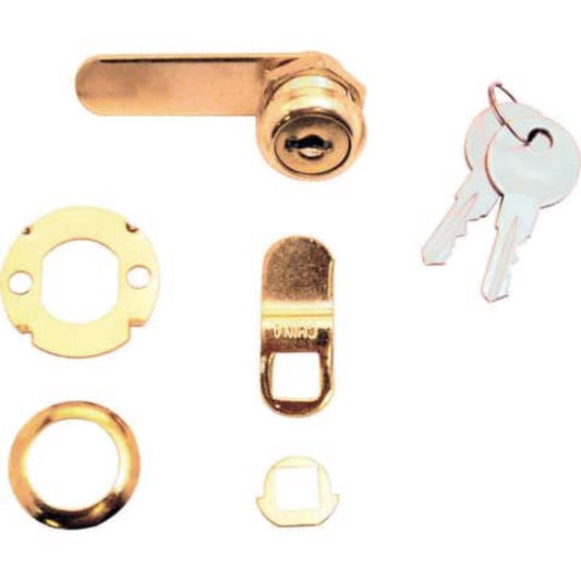 Ace Bright Brass Gold Steel Cabinet/Drawer Lock