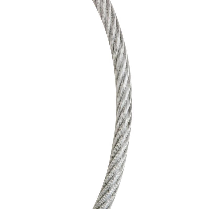 Koch Industries 3/16-1/4 in. D X 20 ft. L Galvanized Clear Vinyl Coated Wire Rope Cable
