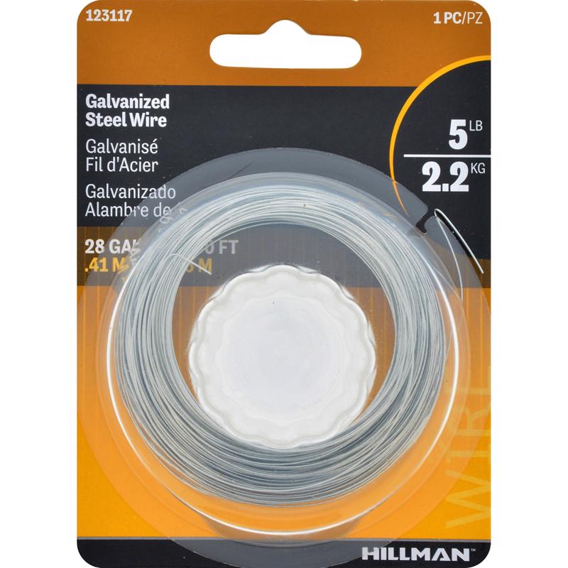 HILLMAN 100 ft. L Galvanized Steel 28 Ga. Hobby Wire