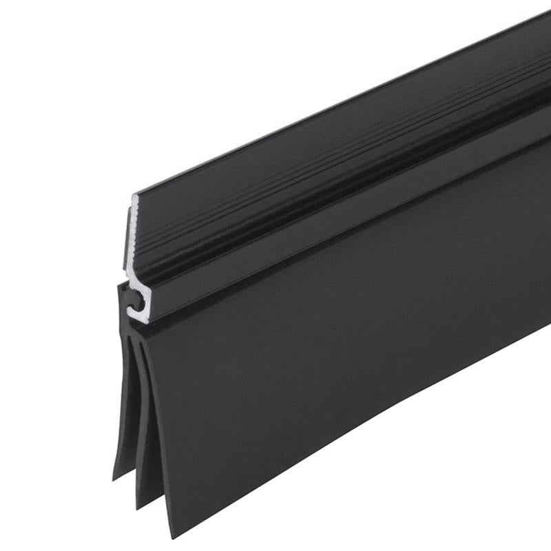 M-D BUILDING PRODUCTS Black Aluminum/Vinyl Sweep For Doors 36 in. L X 2 in.