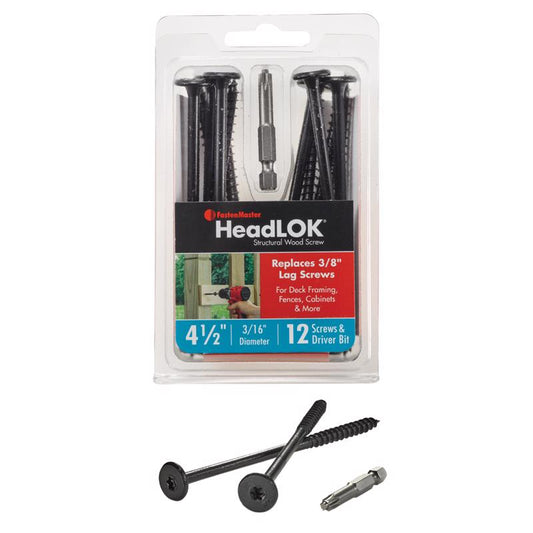 FastenMaster HeadLok 4-1/2 in. L Torx Ttap Coarse Structural Wood Screws
