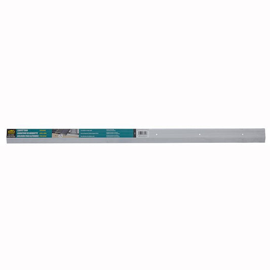 M-D BUILDING PRODUCTS 0.375 in. H X 2 in. W X 36 in. L Prefinished Silver Aluminum Carpet Trim