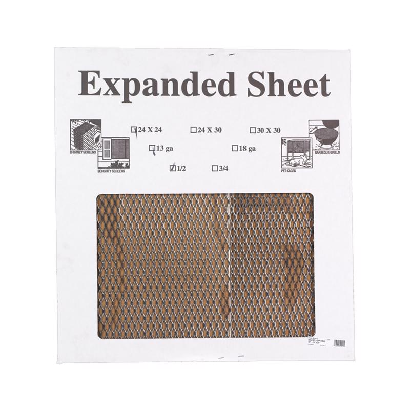SteelWorks 24 in. L X 24 in. W Steel Expanded Sheet