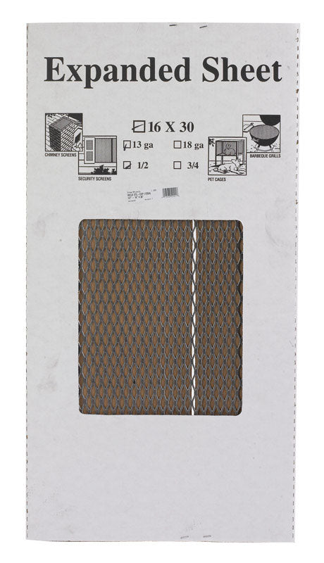 SteelWorks 30 in. L X 16 in. W Uncoated Steel Weldable Expanded Steel