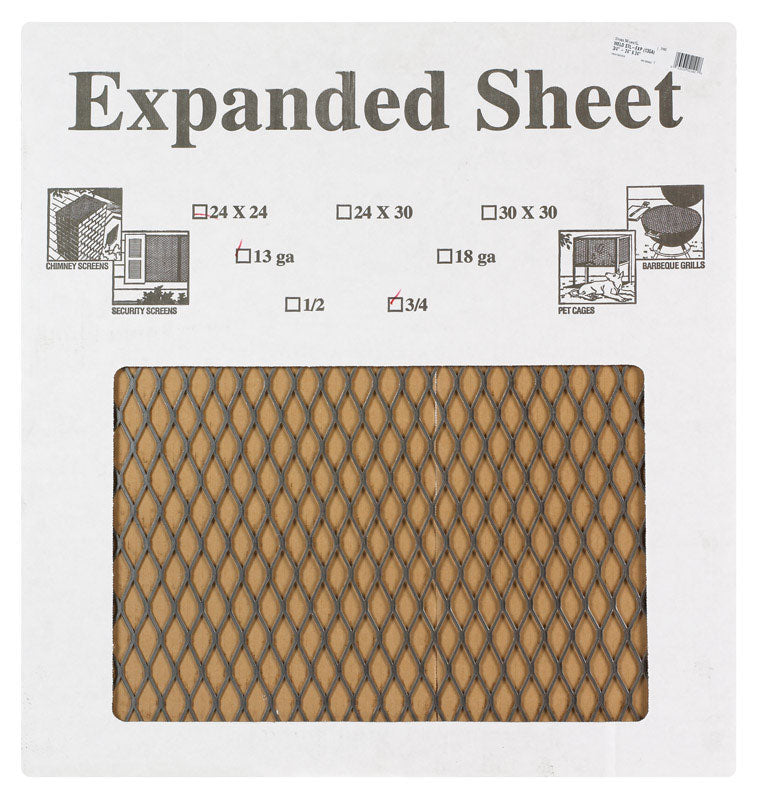 SteelWorks 24 in. L X 24 in. W Uncoated Steel Expanded Sheet