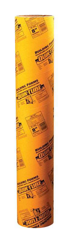 Quikrete Quik-Tube Cardboard Concrete Building Form Tube 4 ft. L X 8 in. D