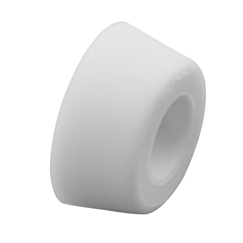 Prime-Line 7/8 in. D X 0.44 in. L Matte White Rubber Bumper 4 pk