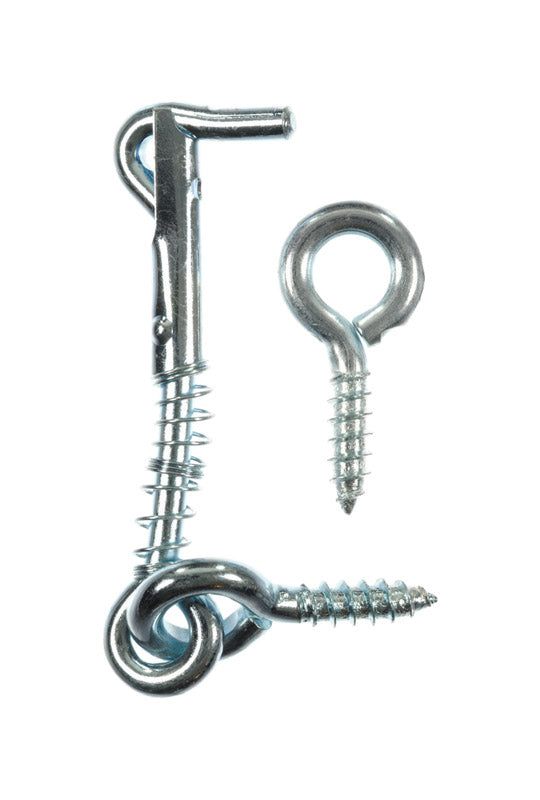 Ace Small Zinc-Plated Silver Steel 2.5 in. L Safety Hook and Eye 1 pk