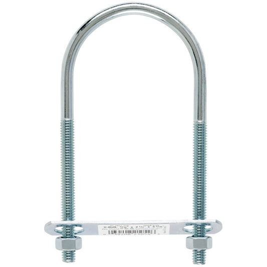 Hampton 0.31 in. X 2-1/2 in. W X 5-1/4 in. L Coarse Zinc-Plated Steel U-Bolt