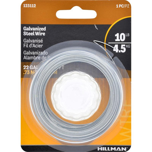 HILLMAN 100 ft. L Galvanized Steel 22 Ga. Hobby Wire