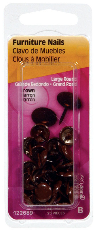 HILLMAN Anchor Wire 1/2 in. Furniture Steel Nail Round Head