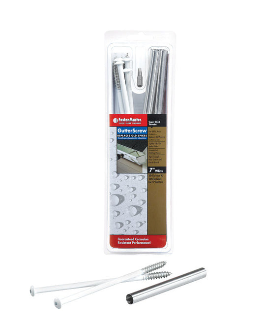 FastenMaster No. 7 X 7 in. L Square Round Head Coarse Gutter Screws