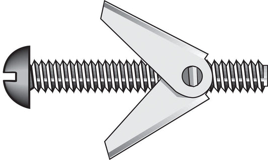 HILLMAN Fas-N- Tite 1/8 in. D X 3 in. L Truss Zinc-Plated Steel Toggle Bolt 1 pk