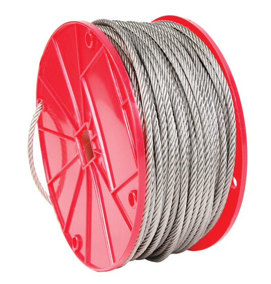 Campbell 3/32 in. D X 250 ft. L Electro-Polish Stainless Steel Cable