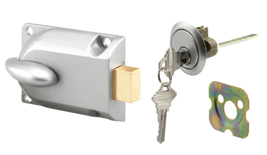 Prime-Line 1.5 in. W X 3.75  L Diecast Deadbolt Lock