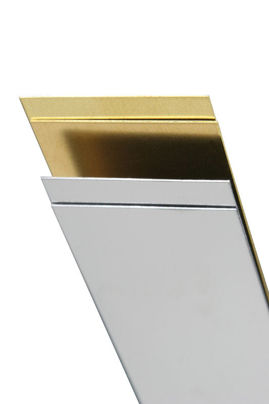 K&S 12 in. L X 1 in. W Mirror Stainless Steel Strip