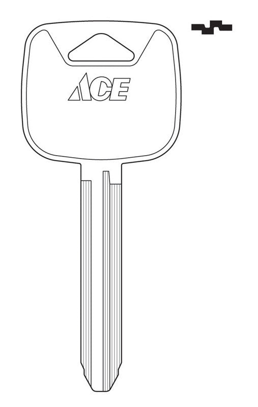 Ace Traditional Key Automotive Key Blank Double For Toyota