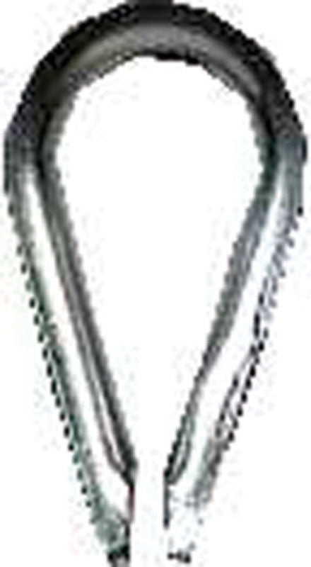 Campbell Galvanized Zinc Wire Rope Thimble 3/16 in. L