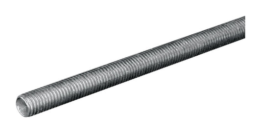 SteelWorks 7/16 in. D X 24 in. L Low Carbon Steel Threaded Rod