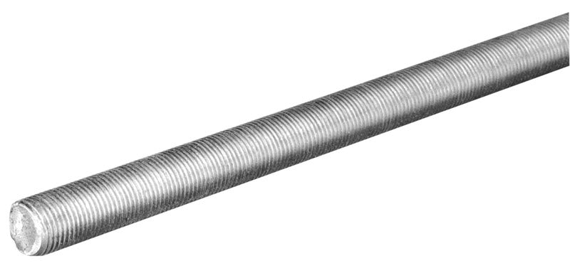 SteelWorks 7/16 in. D X 36 in. L Low Carbon Steel Threaded Rod