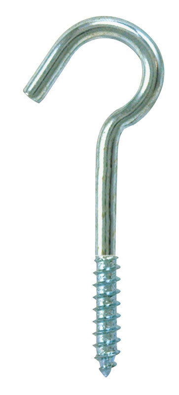 Hampton Small Zinc-Plated Silver Steel 2-1/2 in. L Ceiling Hook 45 lb 1 pk