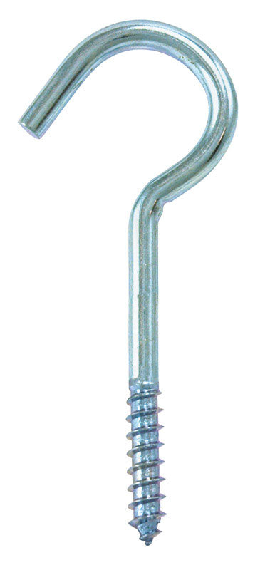 Hampton Small Zinc-Plated Silver Steel 3.88 in. L Ceiling Hook 80 lb 1 pk