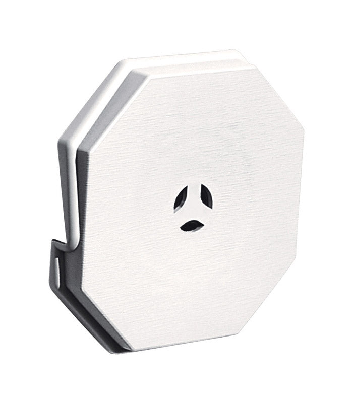 Builders Edge 6-3/4 in. H X 6.75 in. W X 7/8 in. L Prefinished White Copolymer Mounting Block