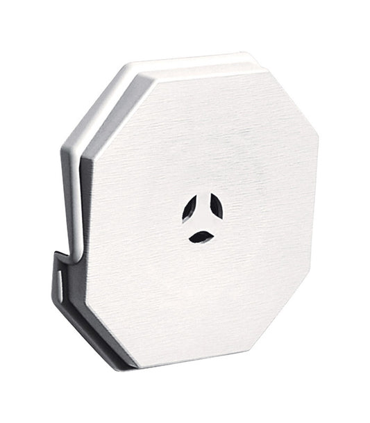 Builders Edge 6-3/4 in. H X 6.75 in. W X 7/8 in. L Prefinished White Copolymer Mounting Block