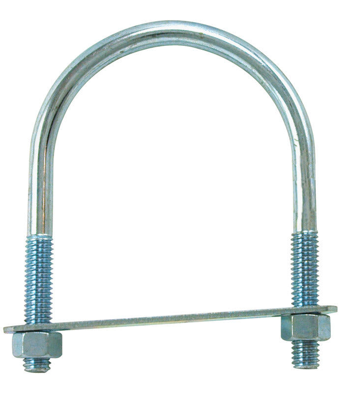 Hampton 3/8 in. X 3 in. W X 4-1/8 in. L Coarse Zinc-Plated Steel U-Bolt