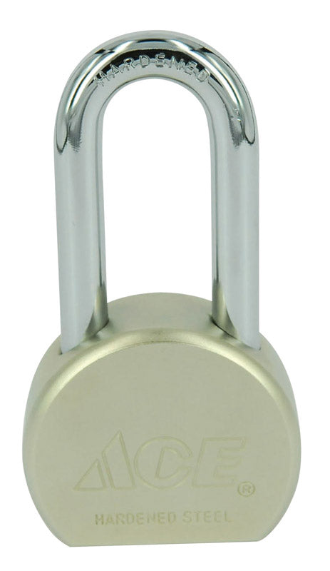Ace 2-3/16 in. H X 2-1/2 in. W X 1-1/8 in. L Steel Double Locking Padlock