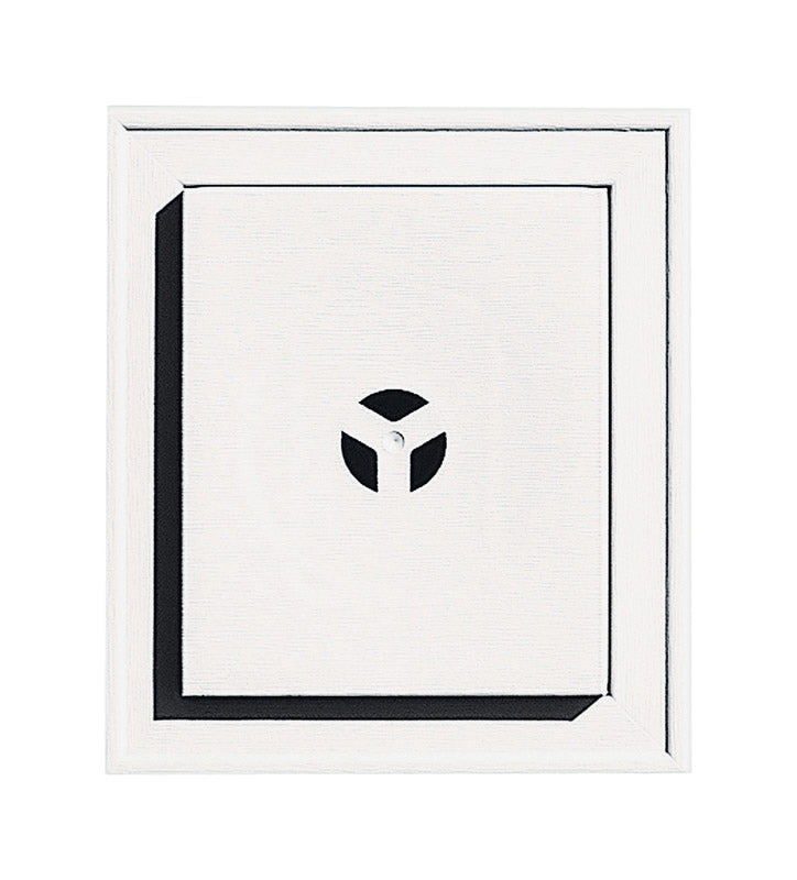 Builders Edge 12-1/8 in. H X 8 in. W X 1-5/8 in. L Prefinished White Vinyl Mounting Block