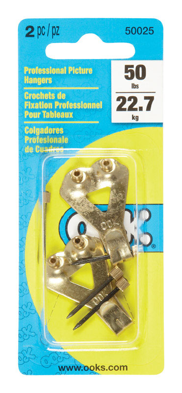 OOK Professional Picture Hanger 50 lb 2 pc