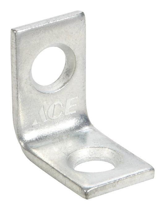 Ace 3/4 in. H X .75 in. W X 3/4 in. D Zinc Inside L Corner Brace