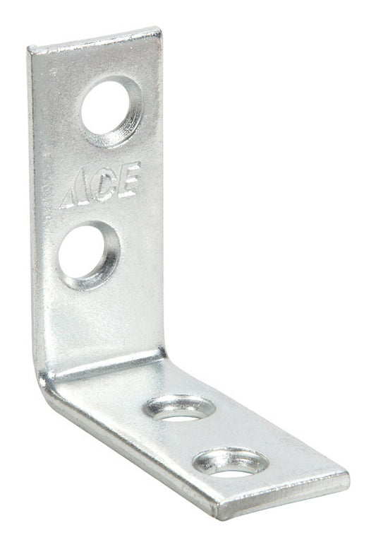 Ace 1-1/2 in. H X 1.25 in. W X 1-1/2 in. D Zinc Inside L Corner Brace