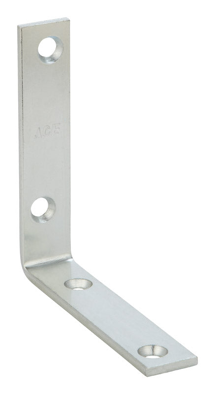 Ace 3-1/2 in. H X 2.5 in. W X 3-1/2 in. D Zinc-Plated Steel Inside L Corner Brace