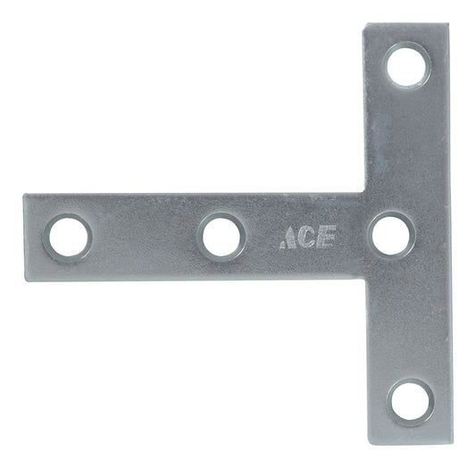 Ace 3 in. H X 3. in. W X 3 in. D Zinc Tee Plate
