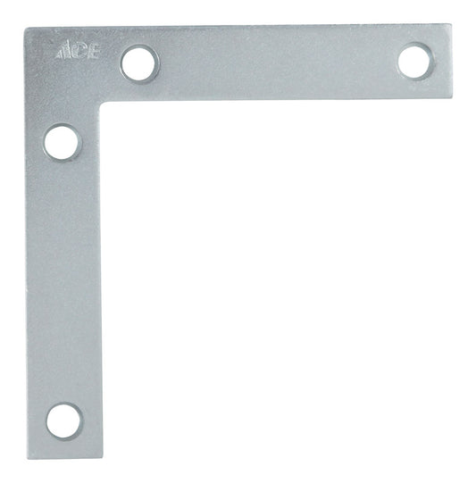 Ace 3-1/2 in. H X 2.875 in. W X 3-1/2 in. D Zinc Flat Corner Brace