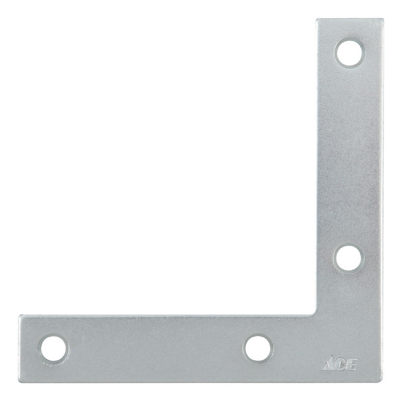 Ace 4 in. H X 3.375 in. W X 4 in. D Zinc Flat Corner Brace
