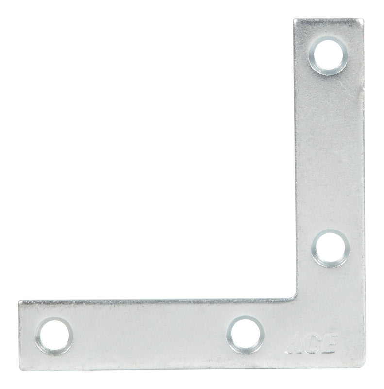 Ace 2-1/2 in. H X 2 in. W X 2-1/2 in. D Zinc Flat Corner Brace