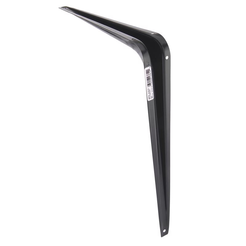 Hampton Black Steel Shelf Support 18 Ga. 10 in. L 100 lb