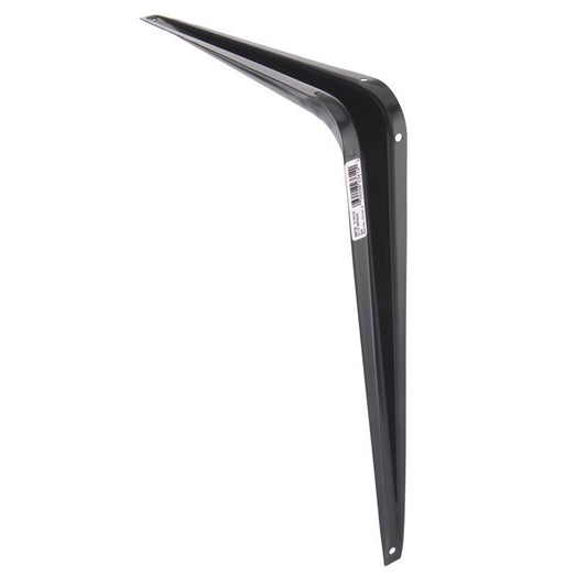 Hampton Black Steel Shelf Support 18 Ga. 10 in. L 100 lb