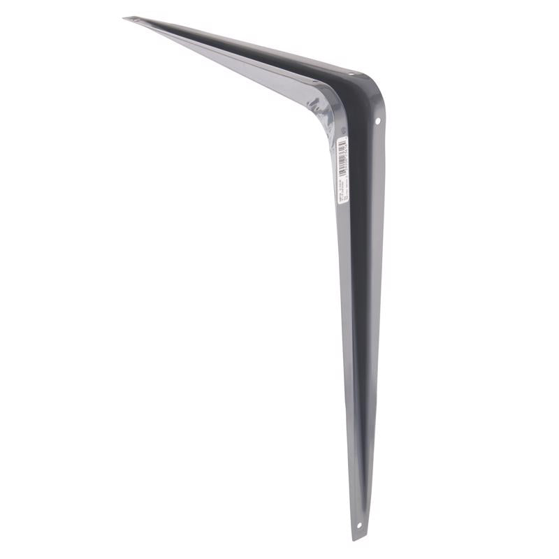 Hampton Gray Steel Shelf Support 18 Ga. 12 in. L 100 lb
