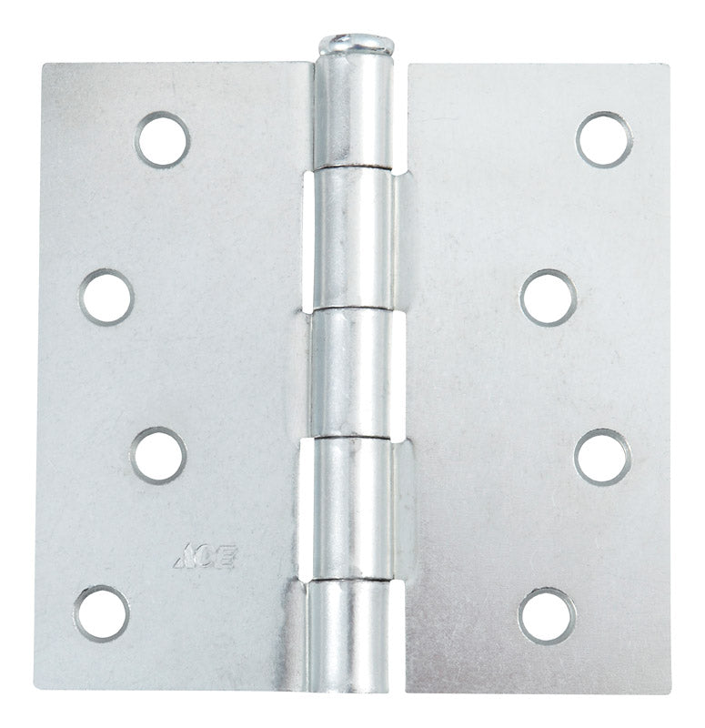 Ace 4 in. L Zinc-Plated Door Hinge 1 pk