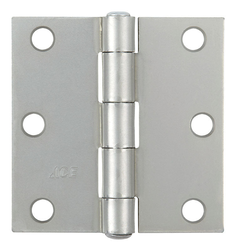 Ace 3 in. L Zinc-Plated Broad Hinge 1 pk